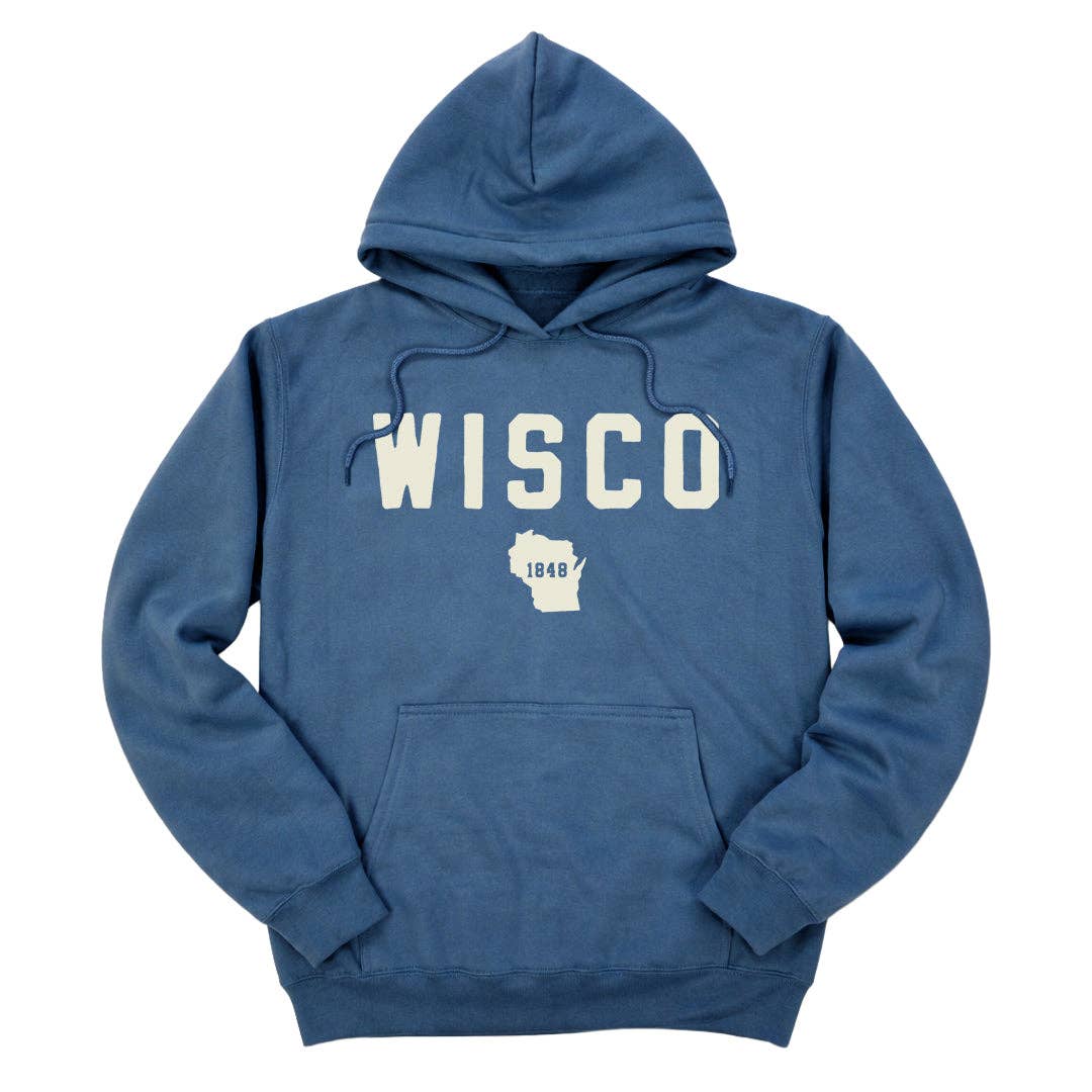 Wisco State Hoodie in Blue