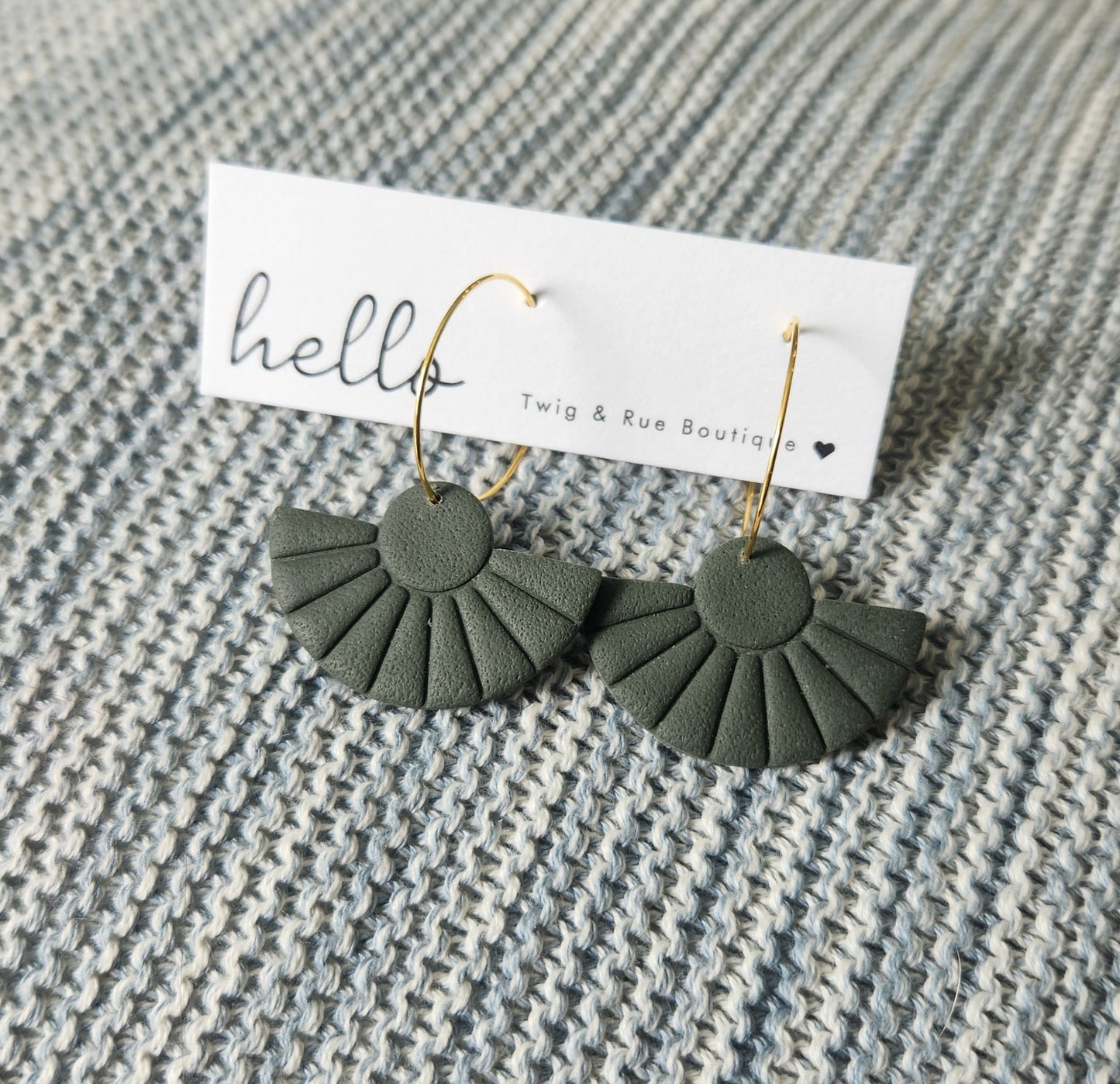 Waverly| Clay hoops