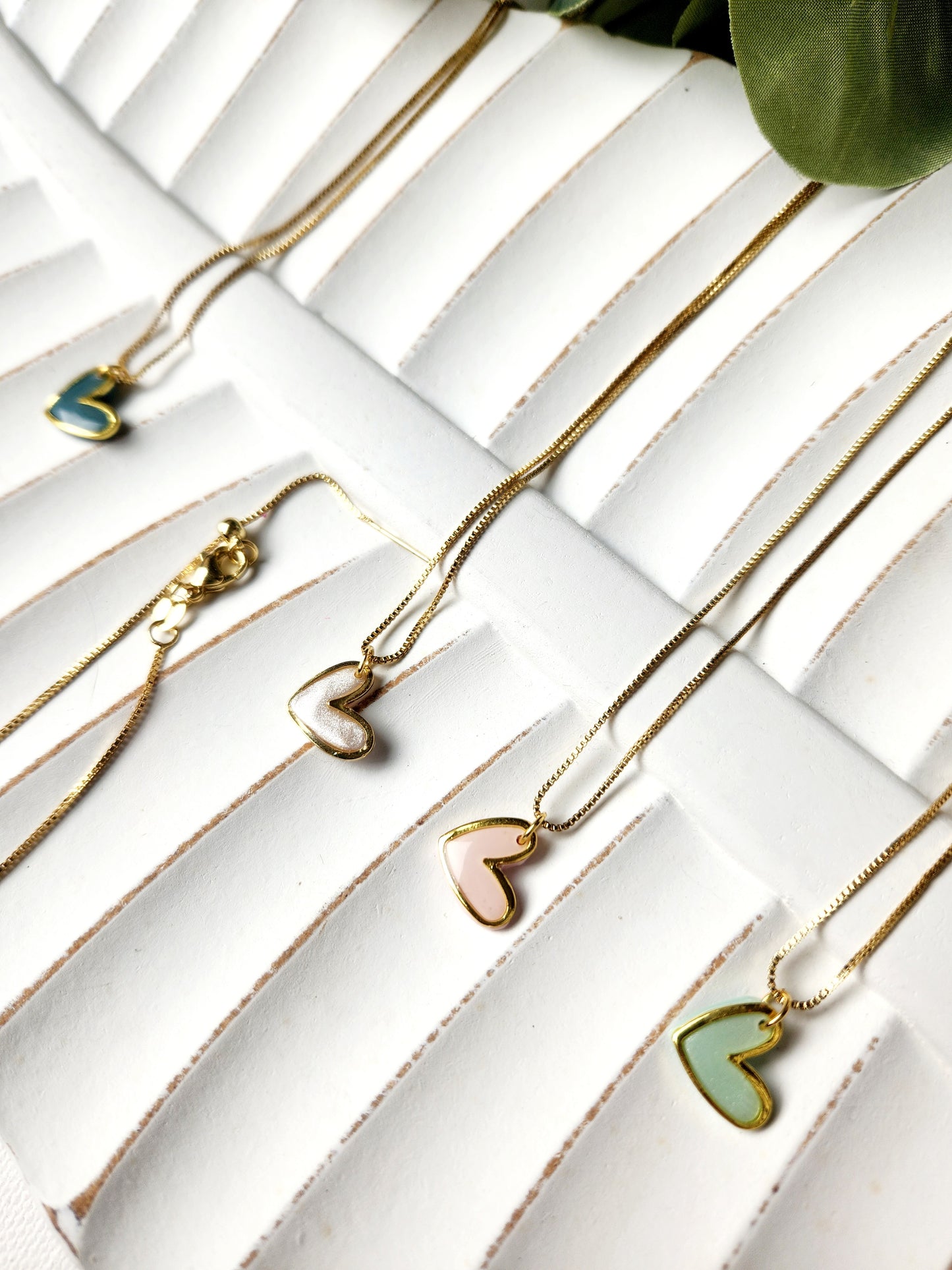 Gold heart necklace