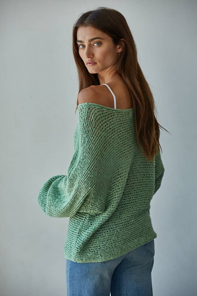 Jade Crochet Sweater