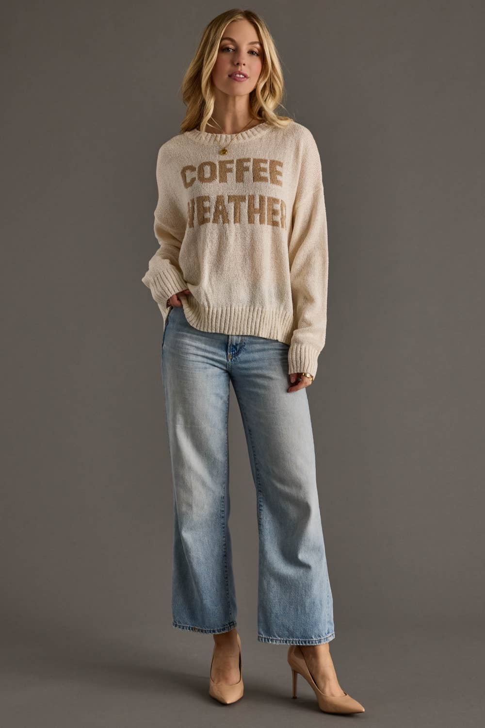 Coffee Weather Lightweight Sweater