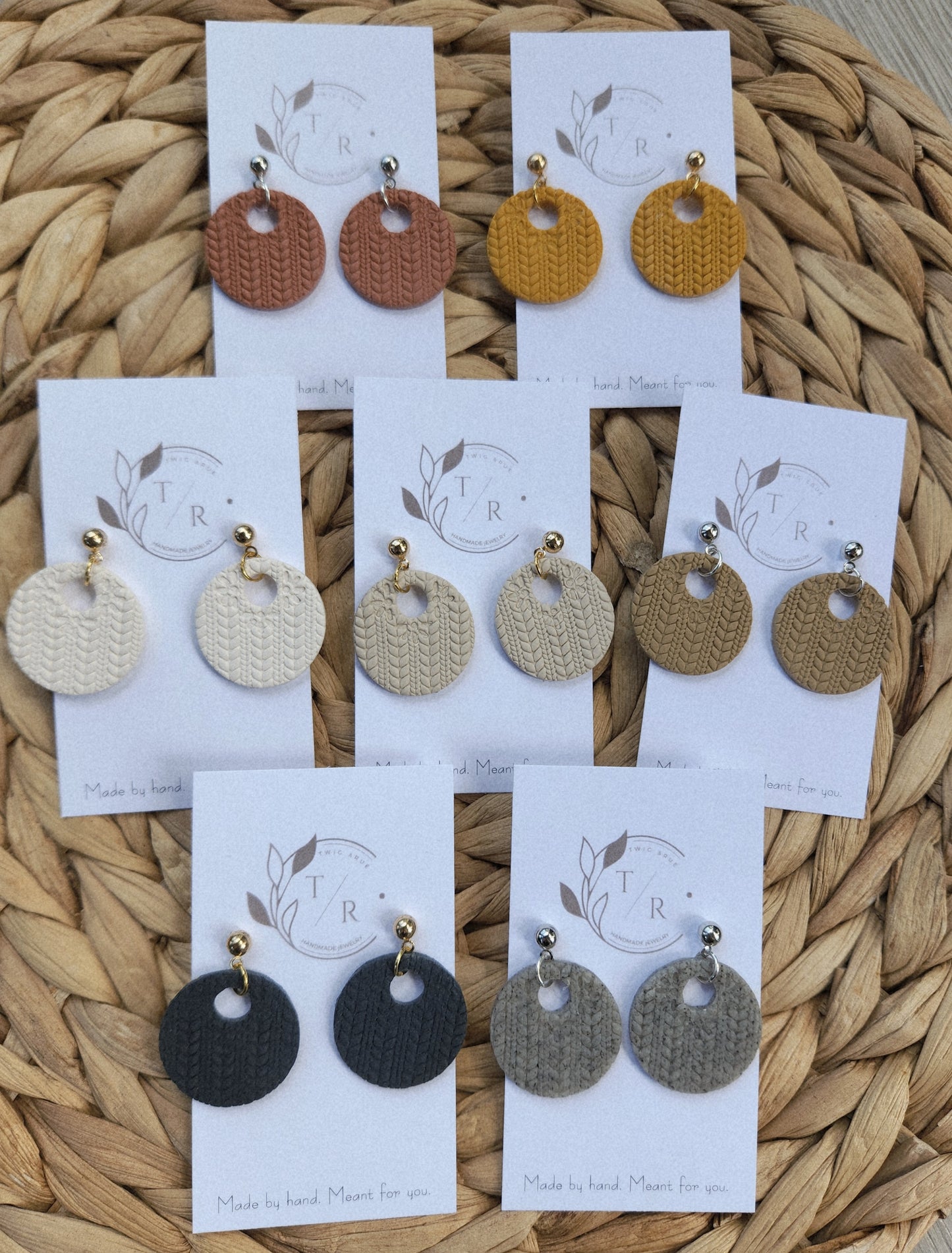 Maris| Clay hoop earring
