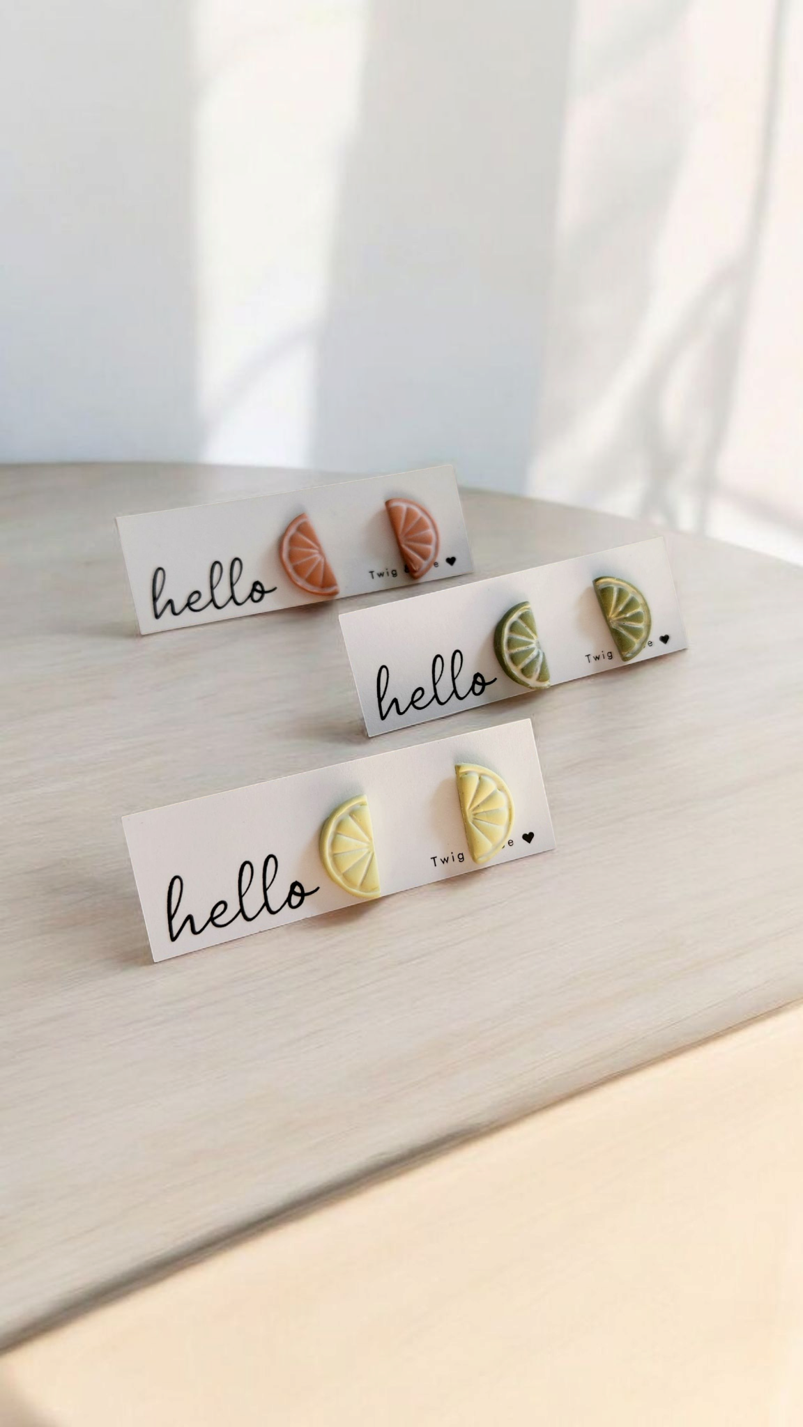 Fruit slice studs