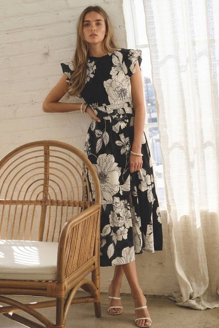 Flutter Sleeve Dress