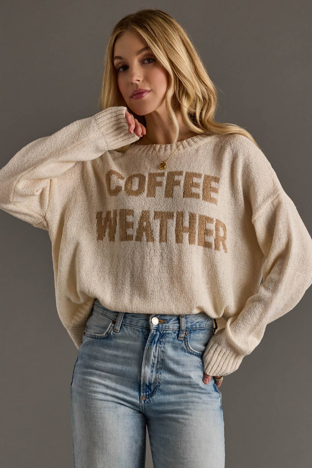 Coffee Weather Lightweight Sweater