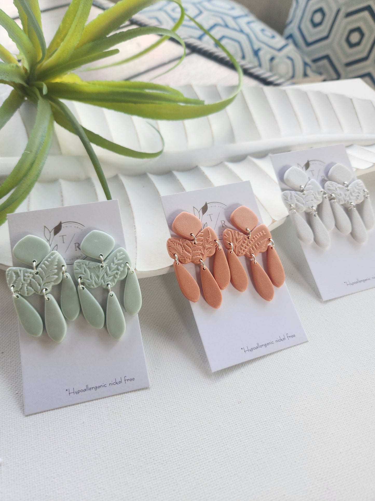 Alana| Clay statement earrings