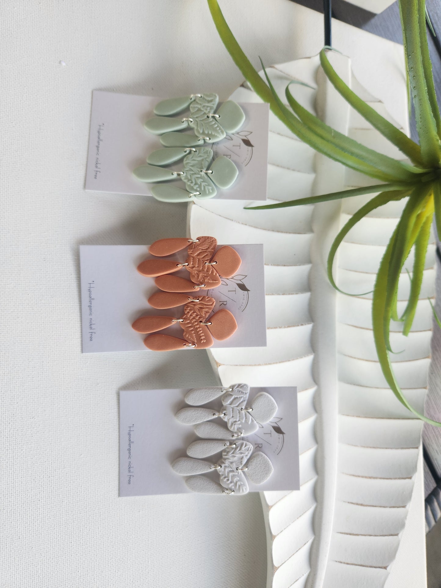 Alana| Clay statement earrings