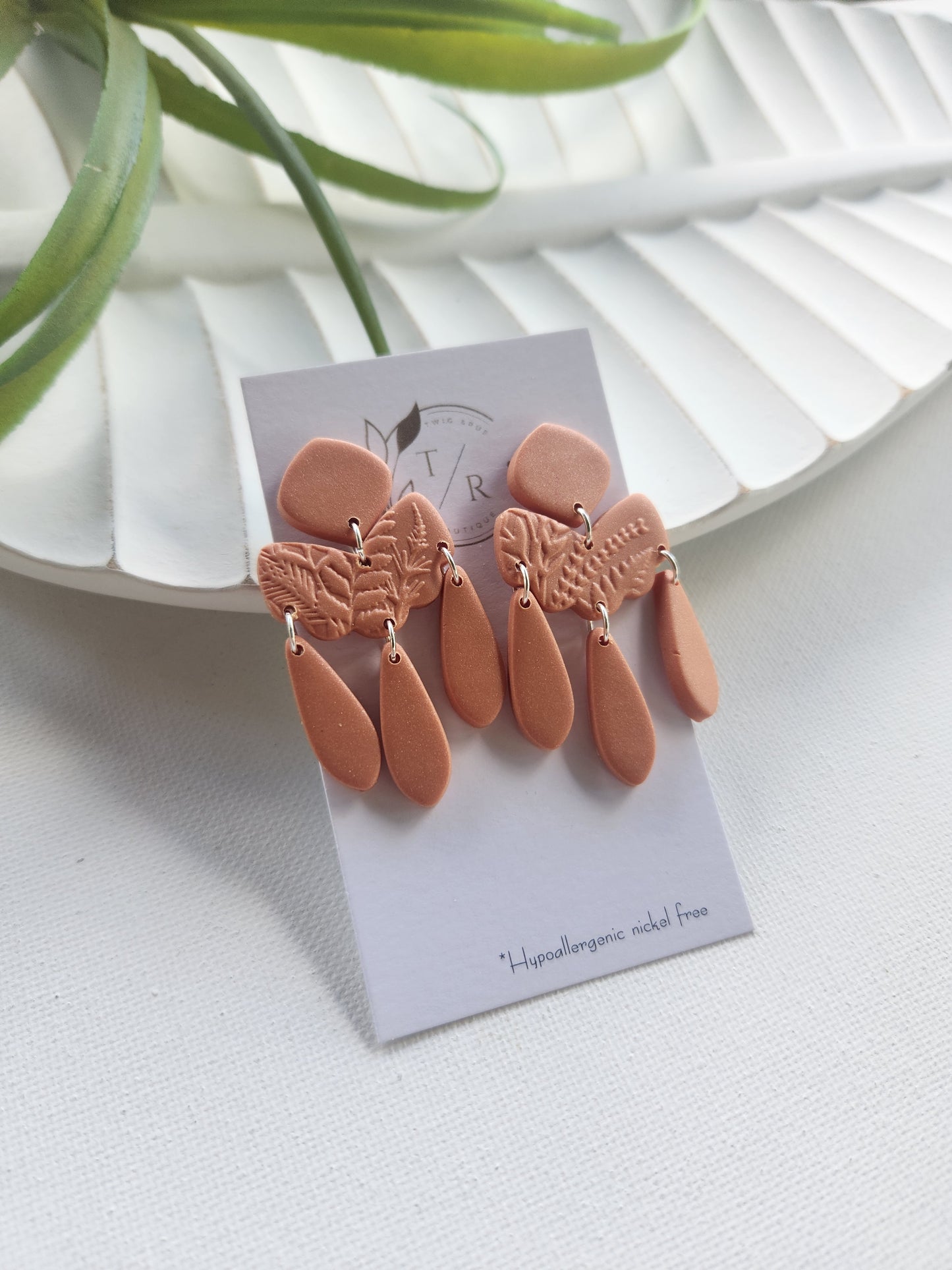 Alana| Clay statement earrings