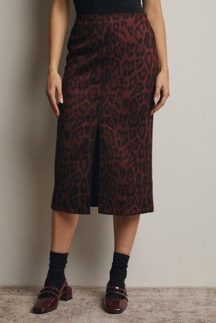 Leopard print skirt