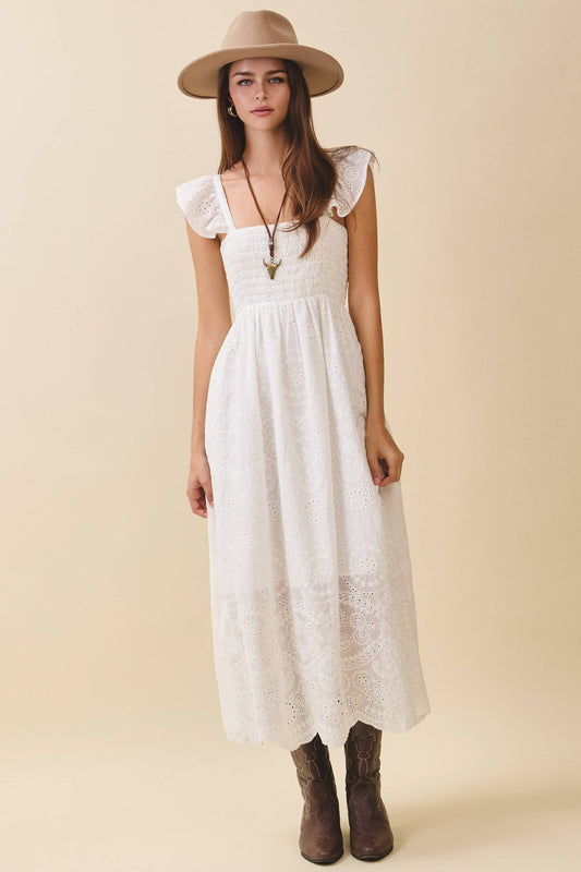 Embroidered Maxi Sundress