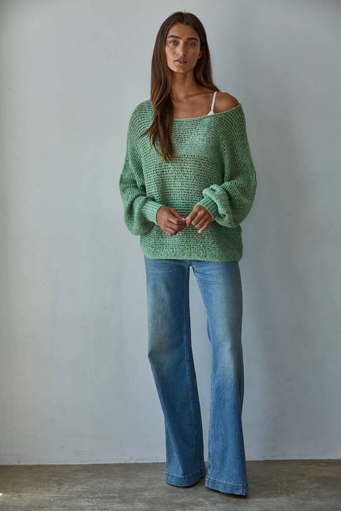 Jade Crochet Sweater