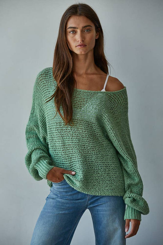 Jade Crochet Sweater