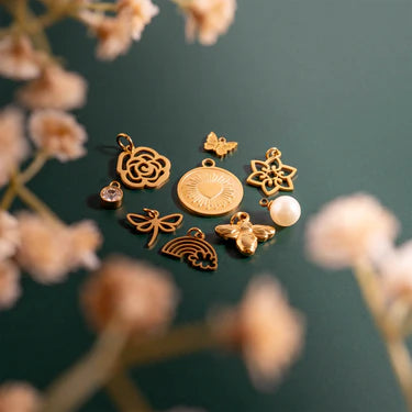 18K Gold PVD Garden Charms