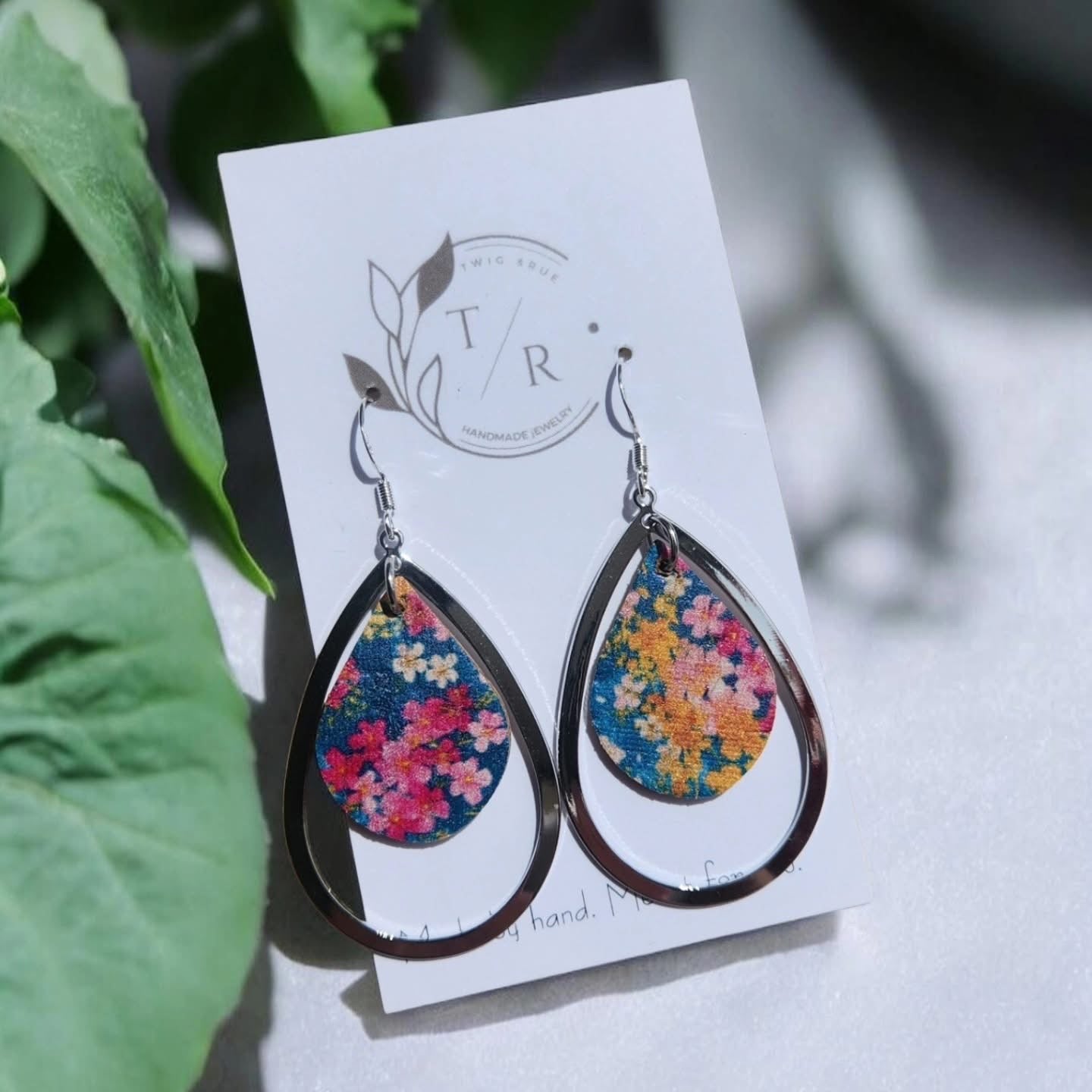 Delilah| leather teardrops