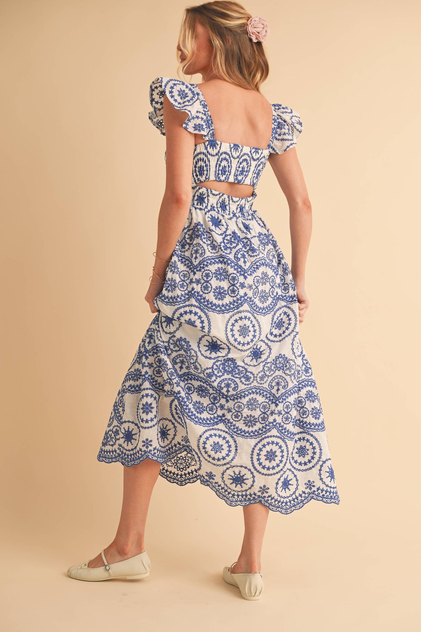 Embroidered Maxi Sundress