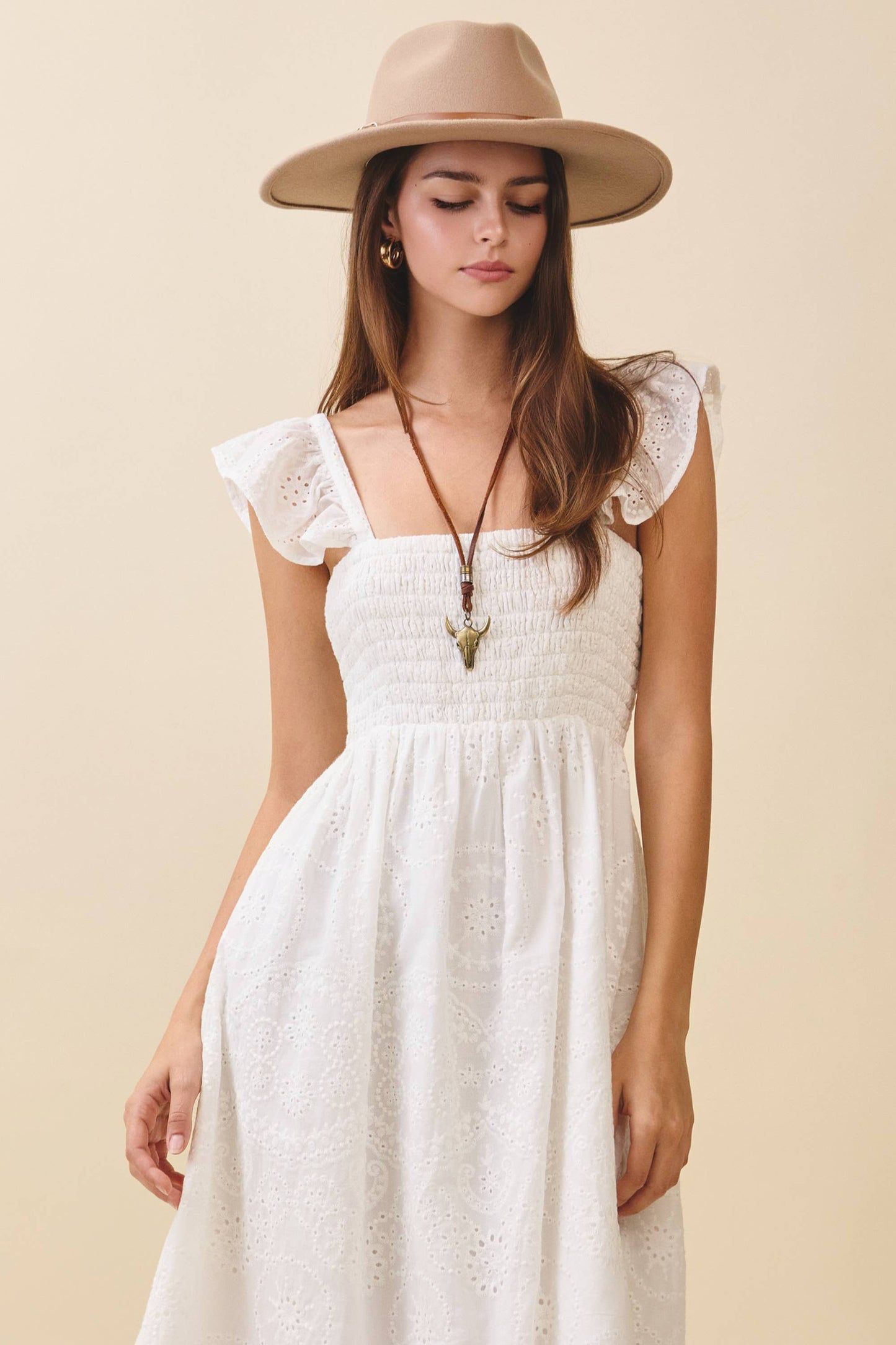 Embroidered Maxi Sundress