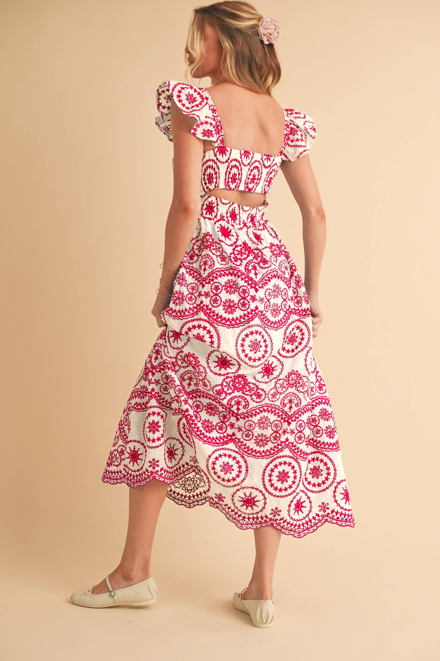 Embroidered Maxi Sundress