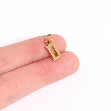 18K Gold PVD Initial Charms