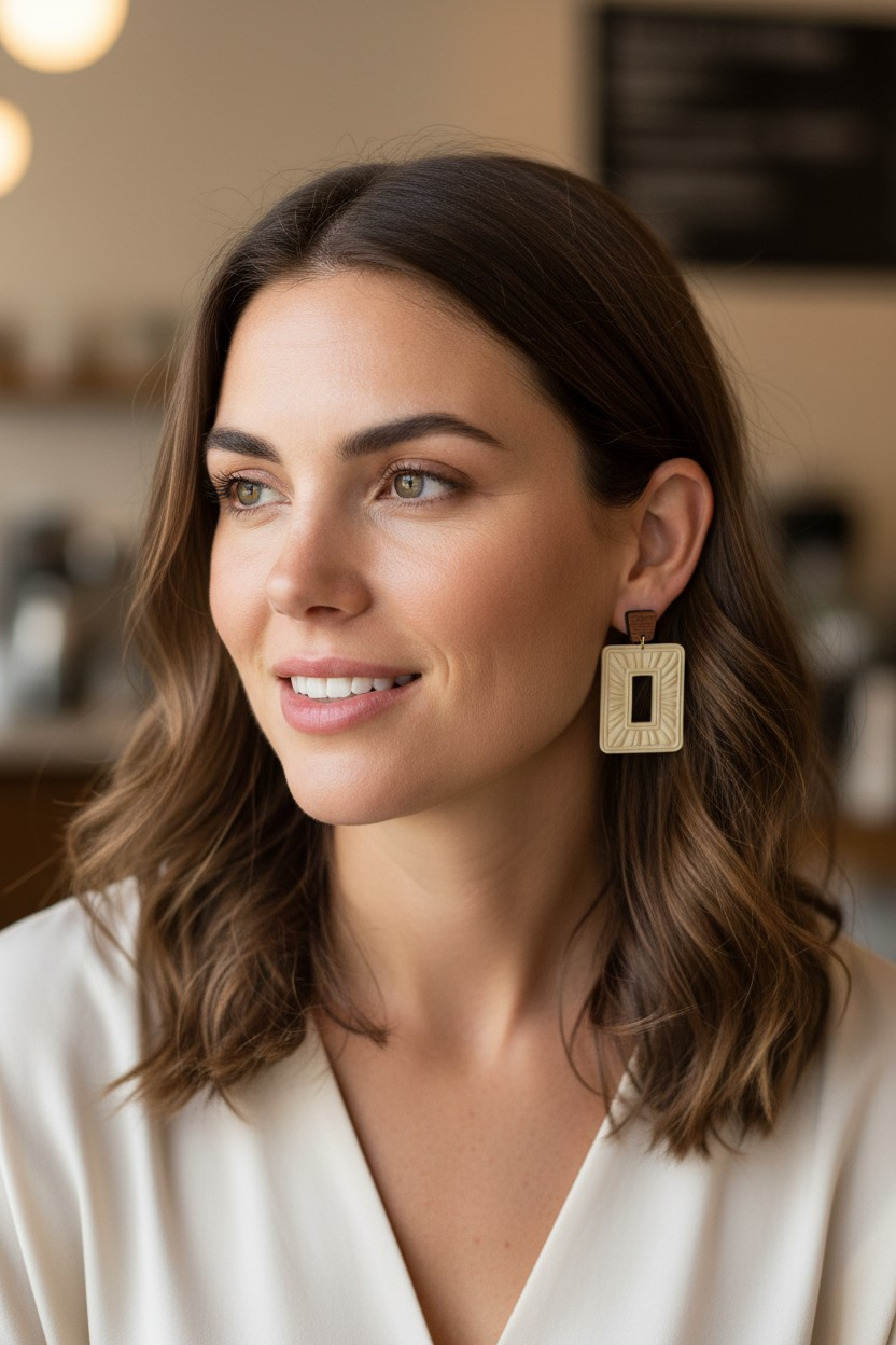 Parker| Clay embossed earring